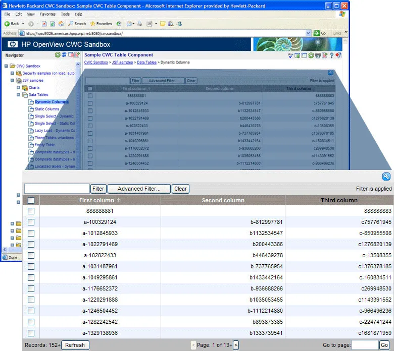 hpdata table